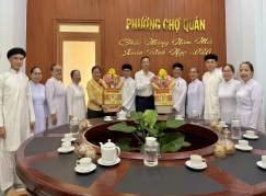 BAN ĐẠI DIỆN HỘI THÁNH TẠI TP.HCM CHÚC TẾT CHÍNH QUYỀN PHƯỜNG CHỢ QUÁN TP.HCM