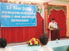  KHAI GIẢNG LỚP TẬP HUẤN ĐẠO SỰ TRONG TỈNH ĐẠO KHÁNH HÒA