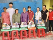 HỌ ĐẠO XÃ TÂN ĐÔNG, HUYỆN TÂN CHÂU, TÂY NINH  TẶNG QUÀ ĐỒNG BÀO
